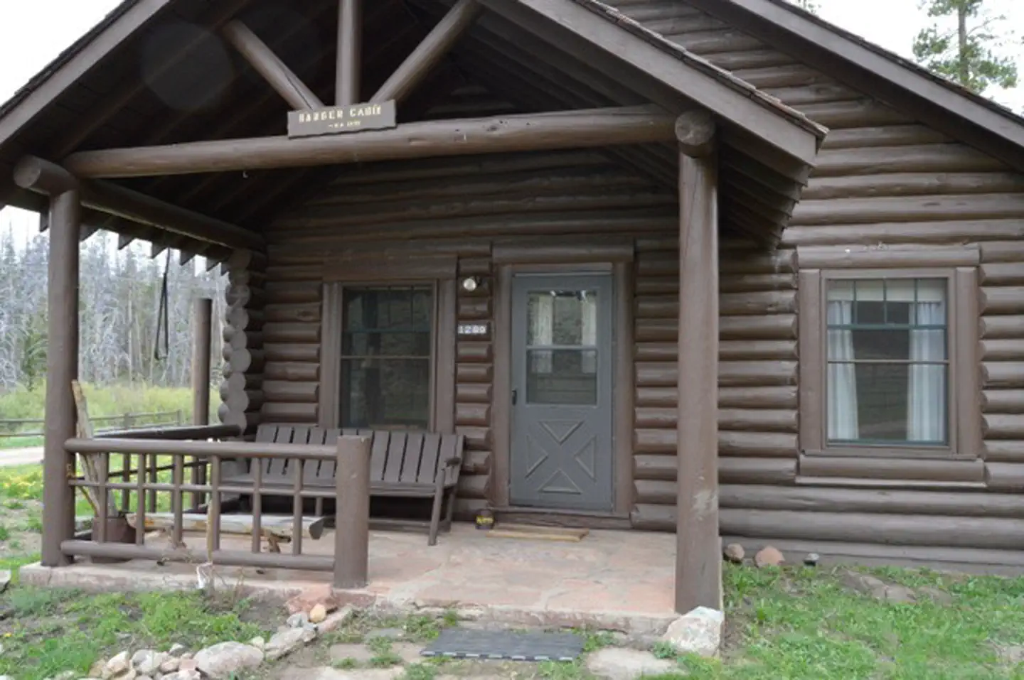 STUB CREEK CABIN — Stub Creek cabin porch