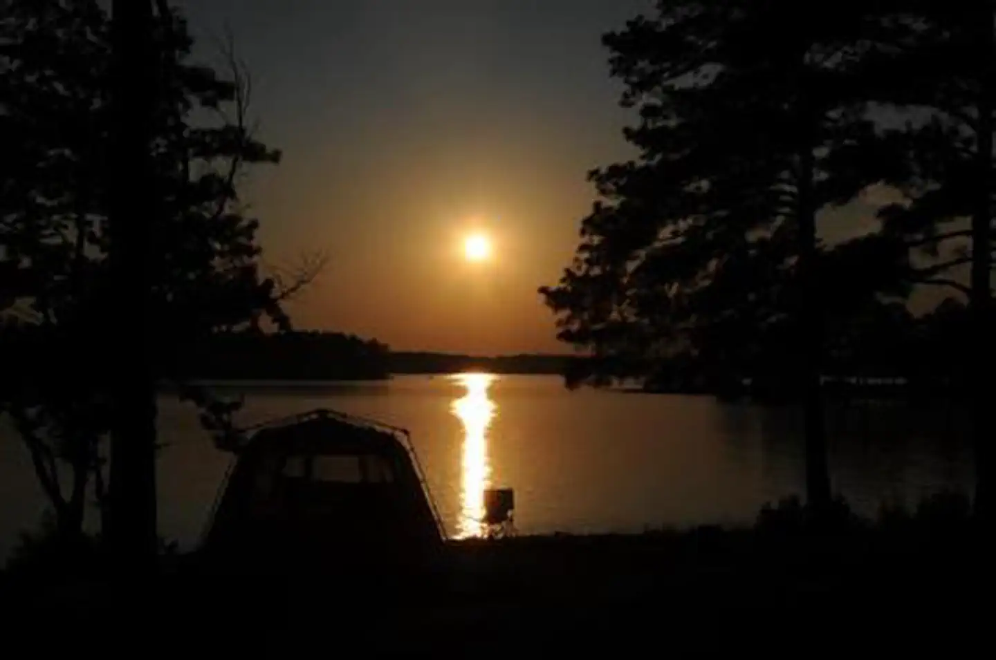 Holiday (Georgia) — Holiday Campground Sunset with Tent