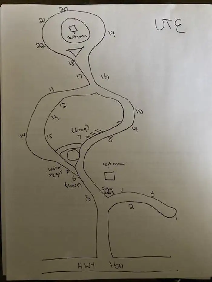 Ute Campground (CO) — Map of UTE Campground 2025