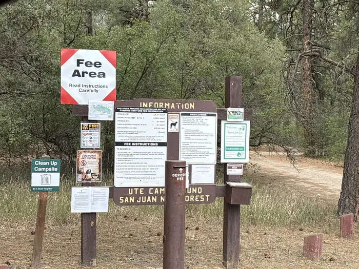 Ute Campground (CO) — A photo of facility Ute Campground (CO) with No Amenities Shown