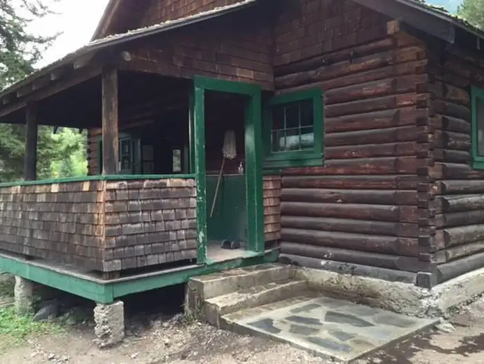 Big Creek Cabin — Rear porch at Big Creek Cabin
