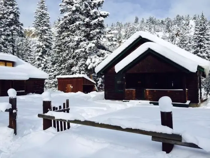 Big Creek Cabin — Snowy day at the cabin