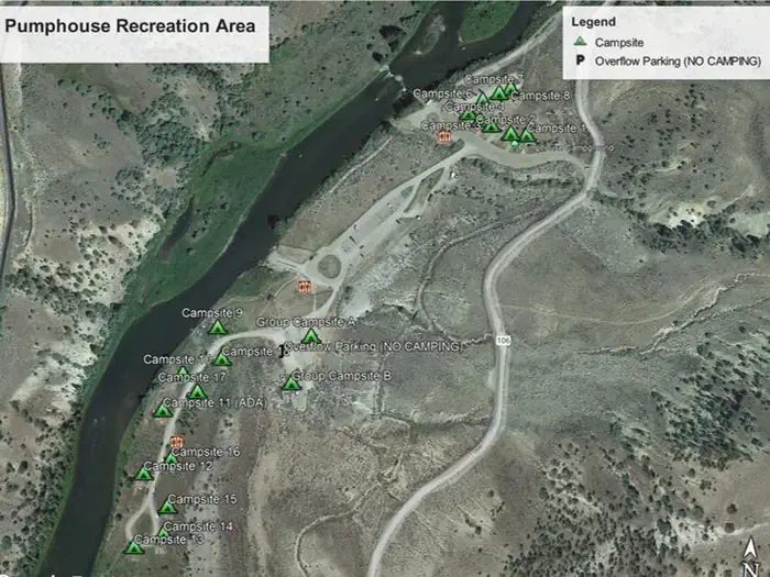 Pumphouse Recreation Area — Overview Map of Pumphouse Recreation Area