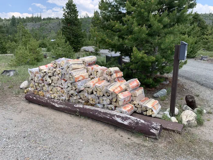 PEAK ONE — Firewood usually available at camp host - Site 33