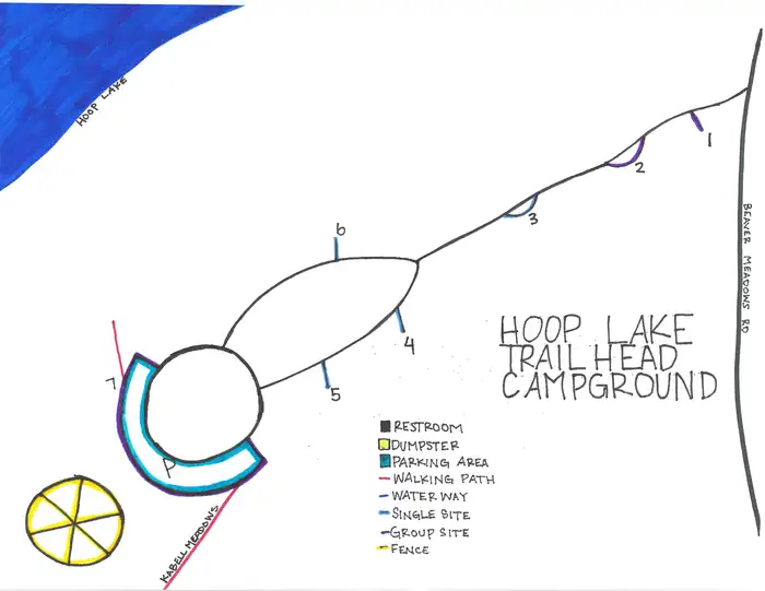 Hoop Lake Trailhead Campground — Campground Map