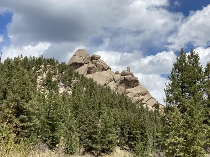 Rampart Range Recreation Area Designated Dispersed Camping — Various rock formations.