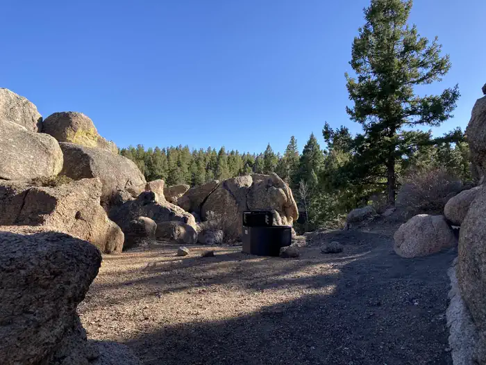 Rampart Range Recreation Area Designated Dispersed Camping — Site 83, tent only. 4X4 access only.