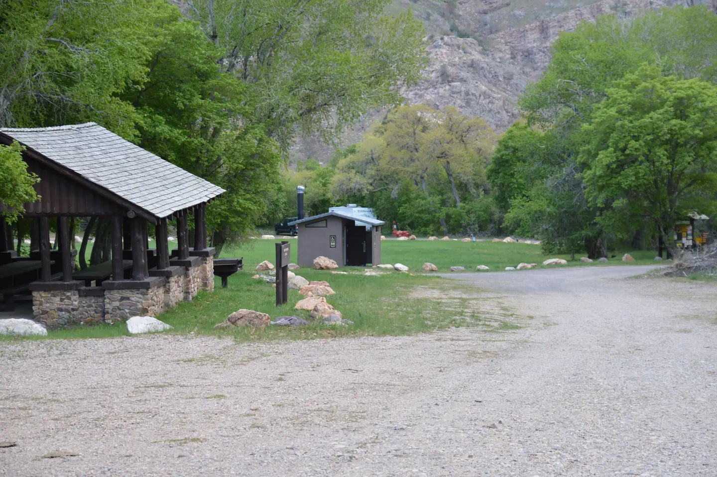 Oak Creek Campground (Oak City, UT) — Vaulted Toilet Lower Loop Area