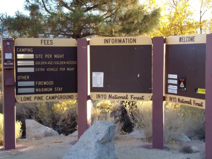 Lone Pine — Lone Pine Campground