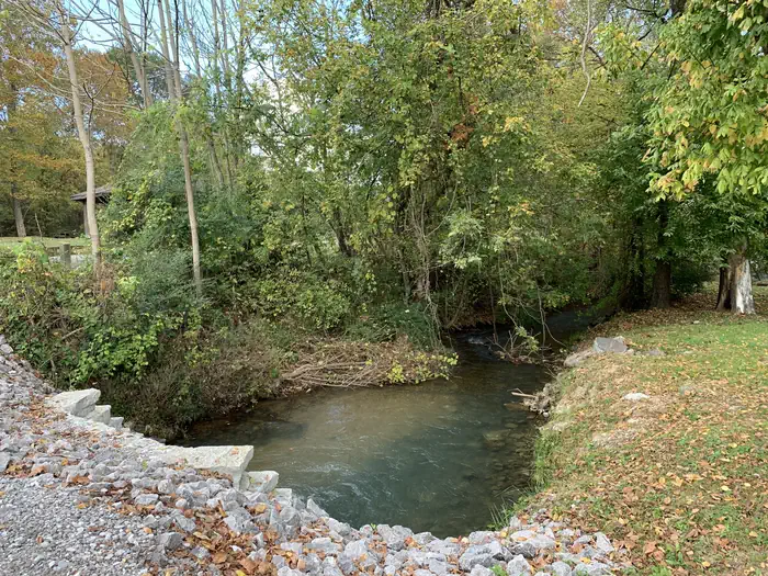 LONG BRANCH — Creek Running Through Campground
