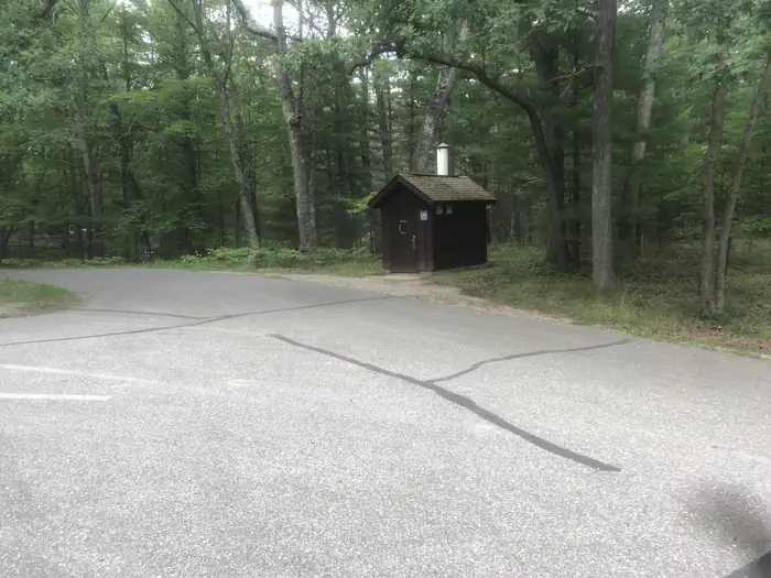 ROUND LAKE — Bathroom near boat launch