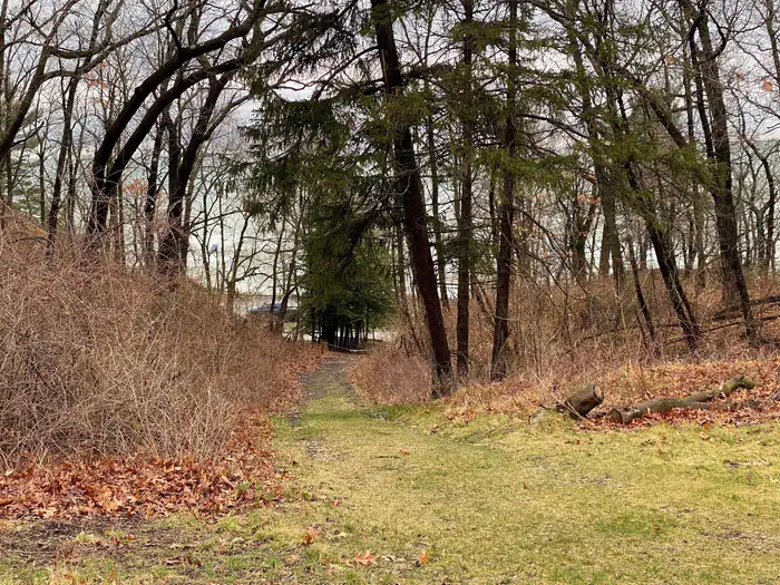 Dunbar Group Site — Looking down the trail from the group camp site to the Dunbar parking lot.