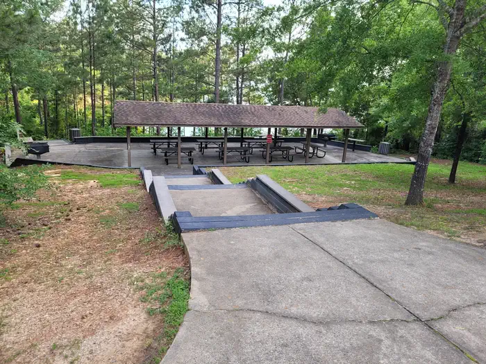 Clarks Hill — Elijah Cove Group Shelter may be reserved for group gatherings - overview image