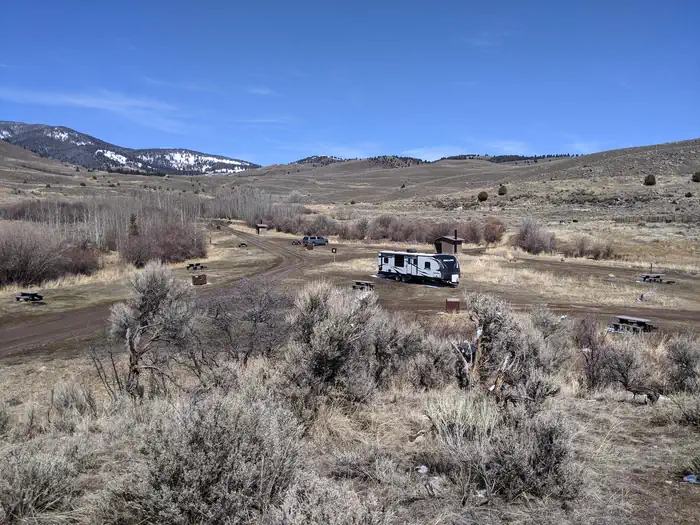 Eagle Creek Campground - Custer Gallatin National Forest — Inside Eagle Creek Campground in Montana