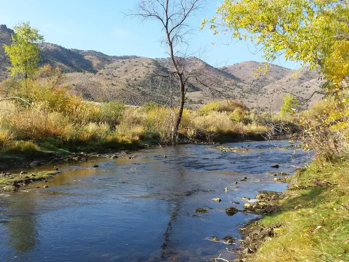 Hanging Rock Campground — Beaver River adjacent to site 1