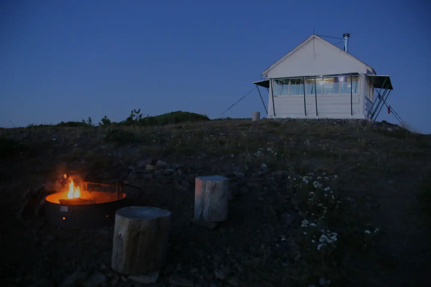 Big Hole Lookout (MT) — Big Hole fire pit.