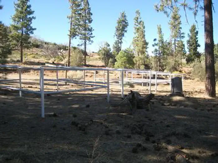 Big Pine Equestrian Group Campground — 4 Horse Corrals at Big Pine Equestrian Group Campground