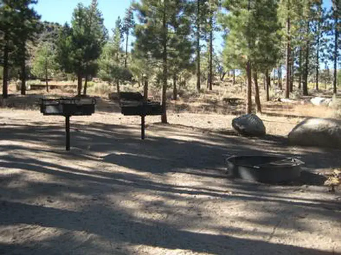 Big Pine Equestrian Group Campground — BBQ Grill area at Big Pine Equestrian Group Campground