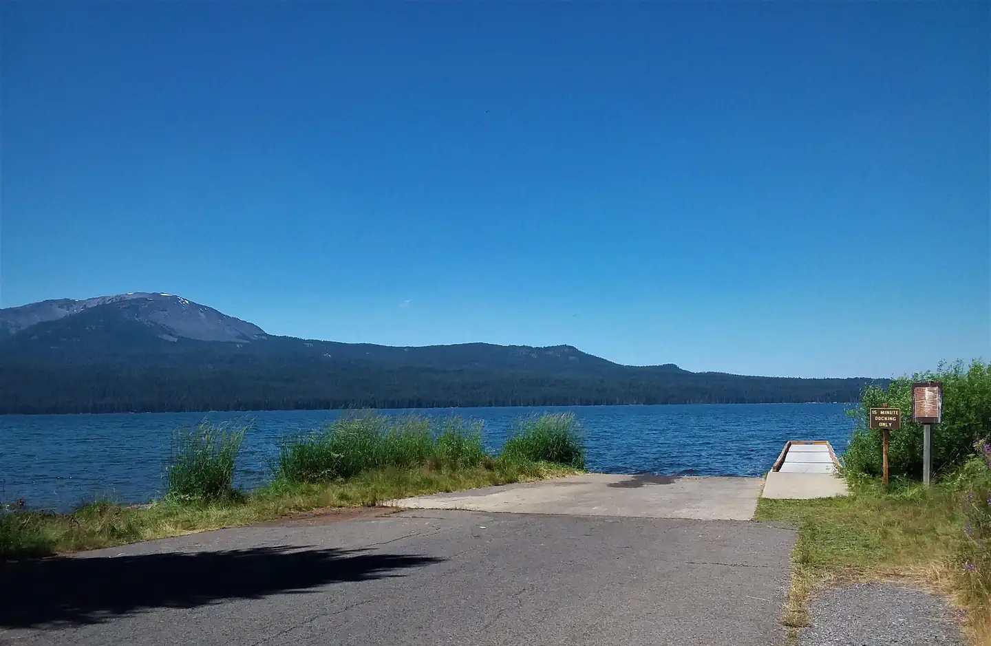 DIAMOND LAKE — Overlooking Mt. Bailey from the south side of Diamond Lake, Umpqua National Forest
