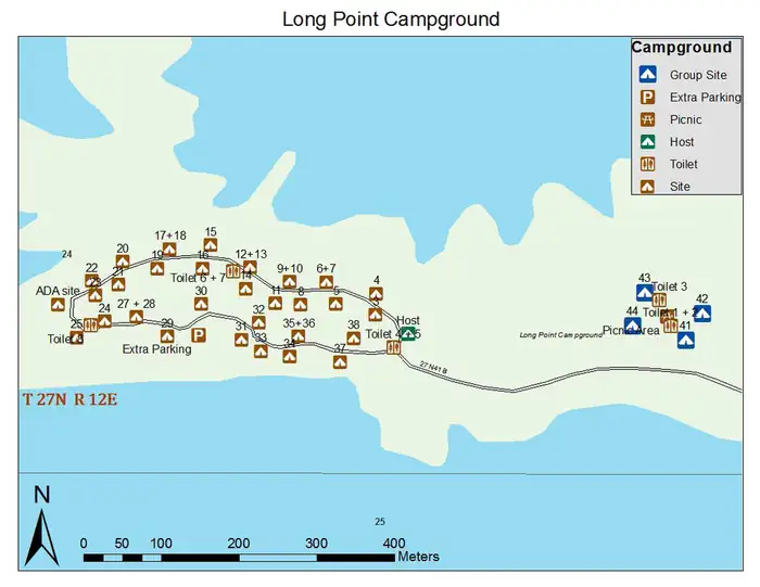 Long Point (ca) — Map of Long Point Campground