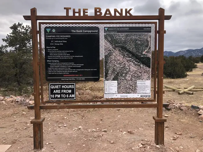 The Bank Campground — The Bank Kiosk