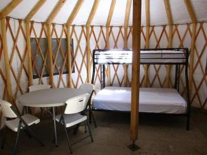 Whitetail Campground — Whitetail Yurt-Interior