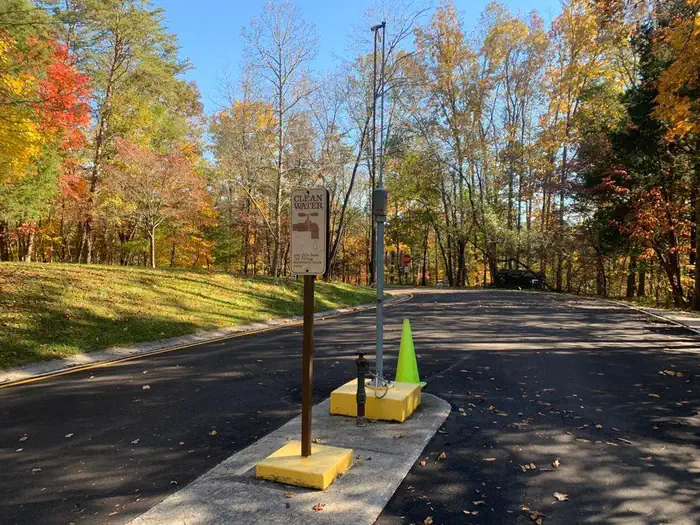 Wilderness Road Campground — Potable water located to the right of the entrance station.