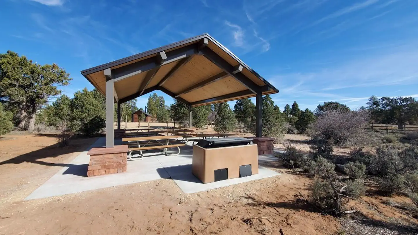 Ponderosa Grove Campground — Group Site Shade Structure