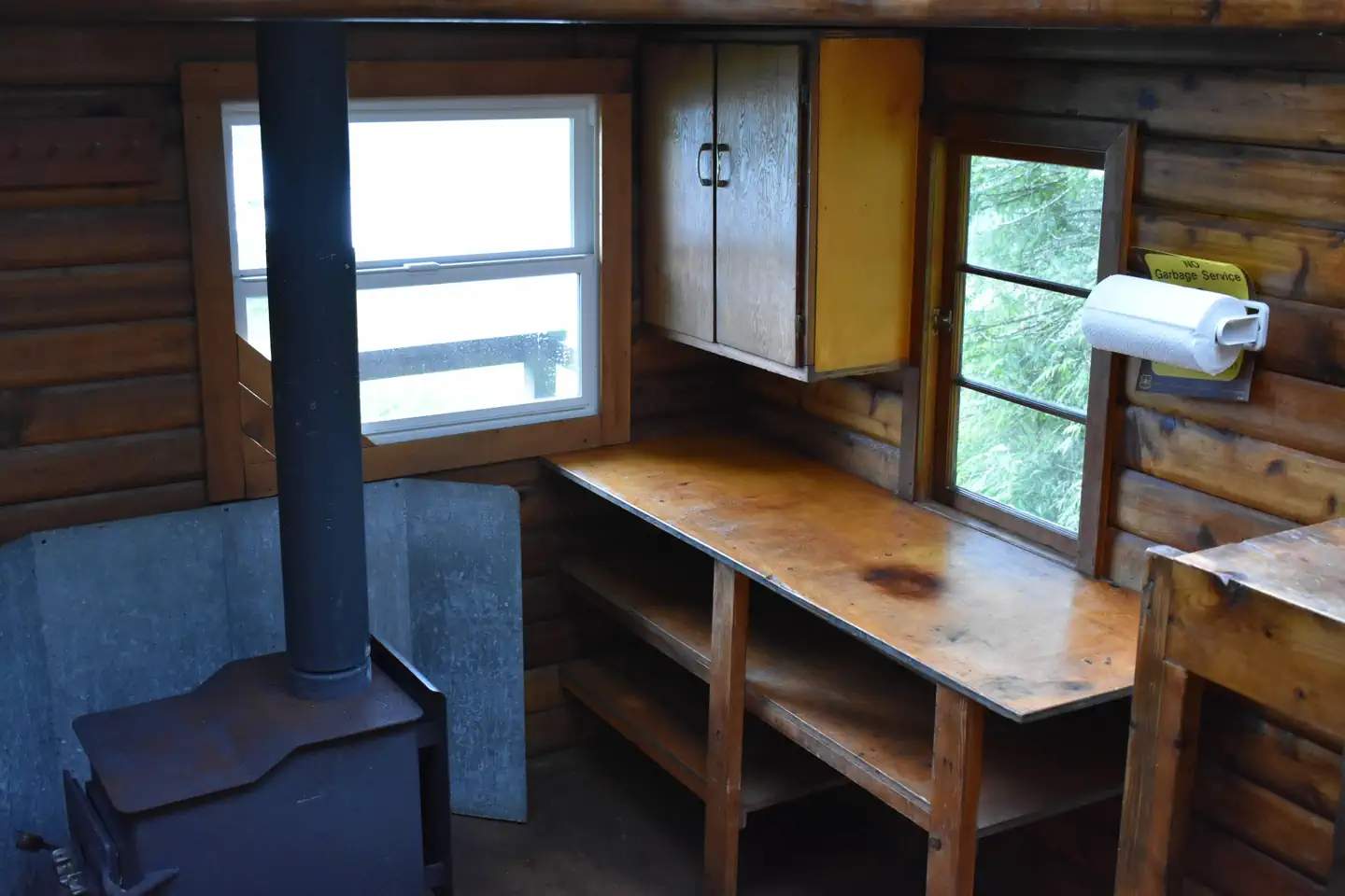 Anchor Pass Cabin β Kitchen Area and Stove