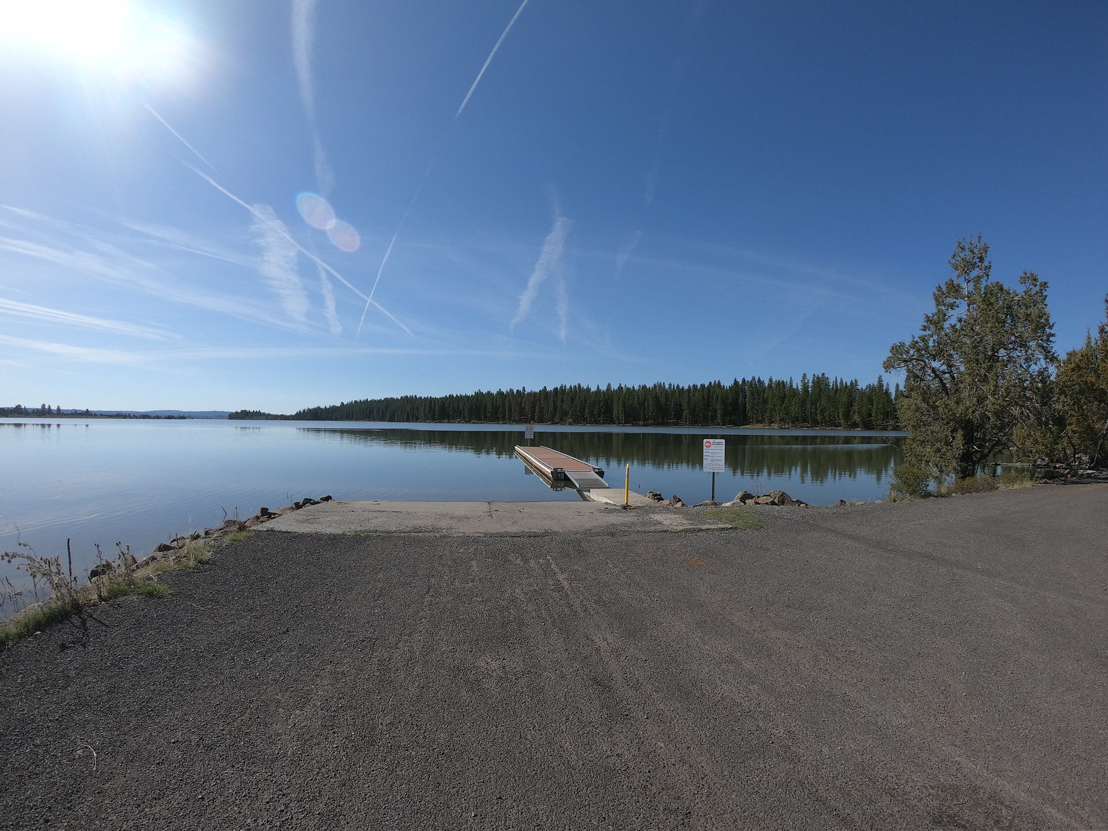 Gerber Recreation Area — View of boat ramp at Gerber Recreation Area.