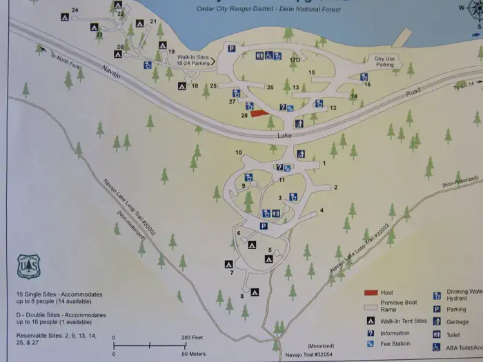 Navajo Lake Campground — Navajo Lake Campgroud map