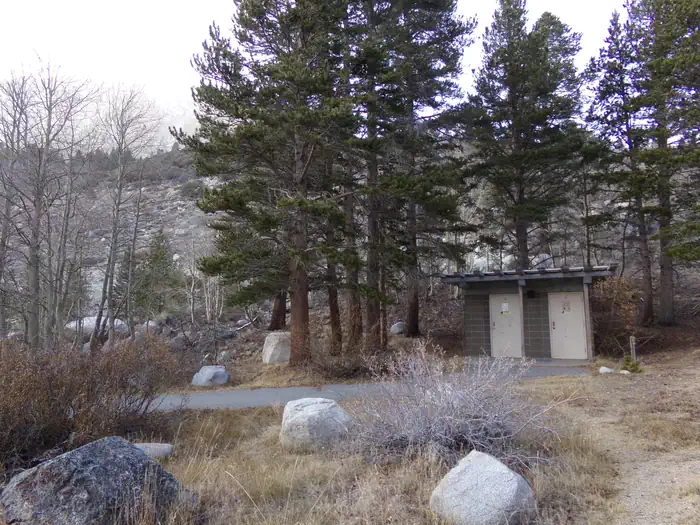 East Fork Campground – Inyo National Forest (ca) — Rock Creek Lake Group Campground restroom building