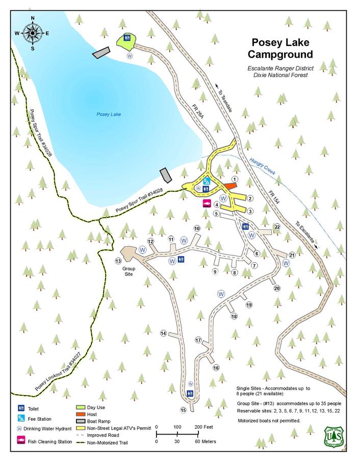 Posey Lake Campground — Campground Map
