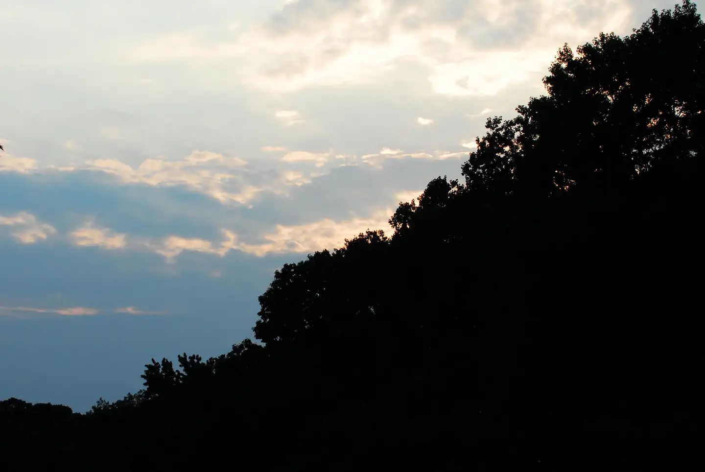Fort Dupont Park Picnic Areas — A sunset view of a hillside at Fort Dupont