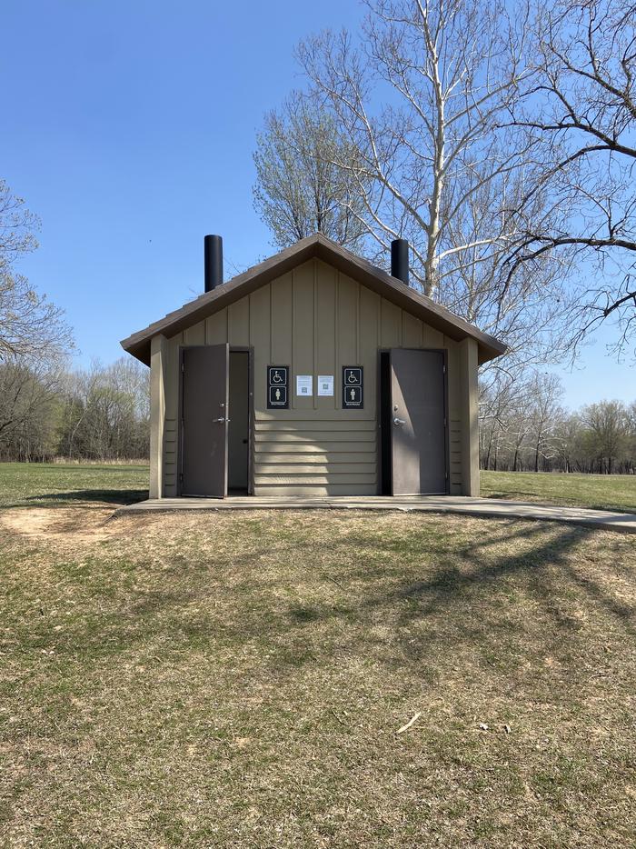 Appalachia Bay - Keystone Lake — A photo of restroom by boat ramp Appalachia Bay Recreation Area