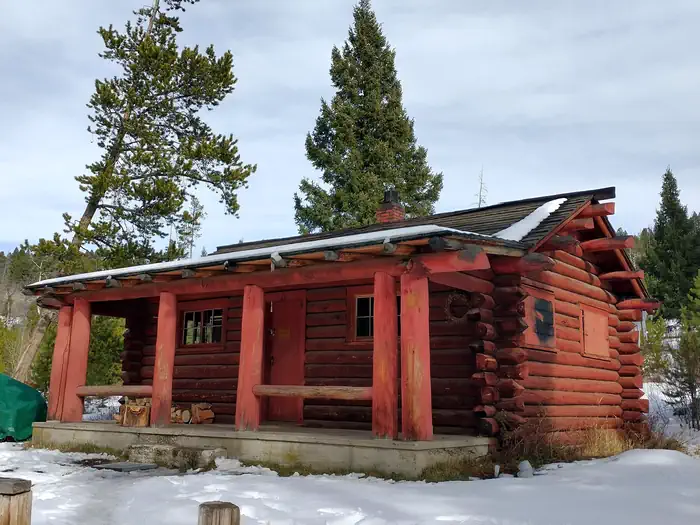 High Rye Cabin — Front View of Forest Service High Rye Cabin