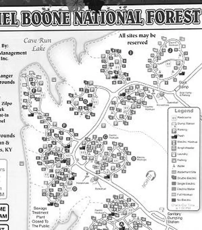 Twin Knobs Recreation Area — TWIN KNOBS CAMPGROUND MAP
