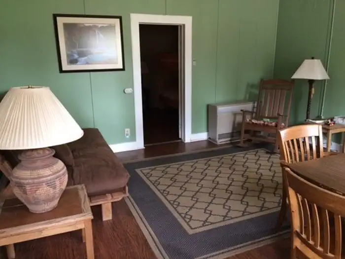 Spring Valley Cabin Bunkhouse — Main cabin living room