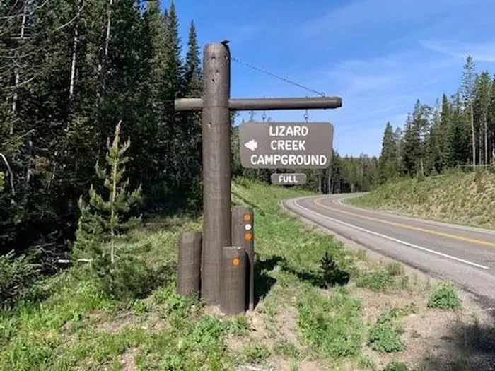 Lizard Creek Campground — Lizard Creek Entrance Sign