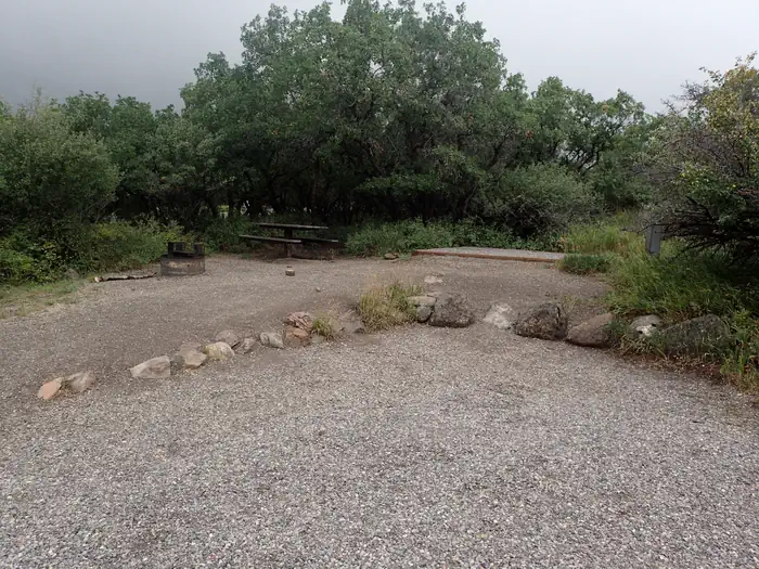 Black Canyon of the Gunnison South Rim Campground  — One of South Rim Campground's electric sites