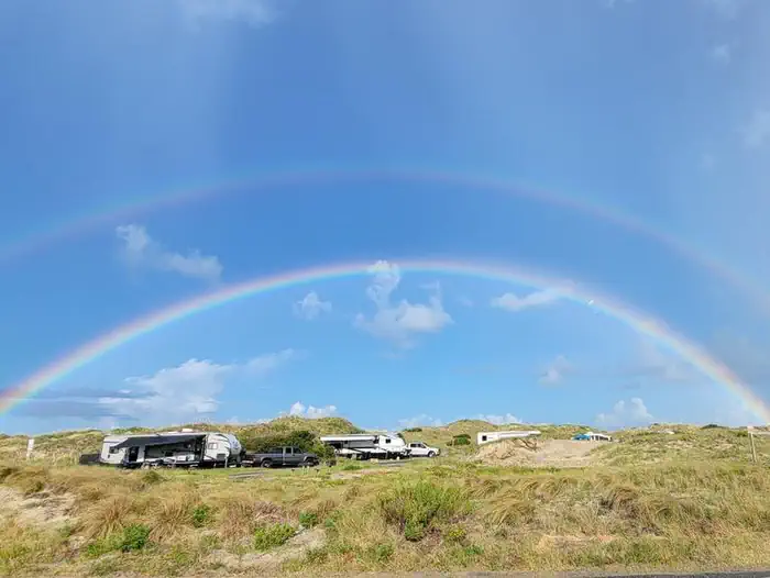 Oregon Inlet Campground — Rainbow over Oregon Inlet Campground