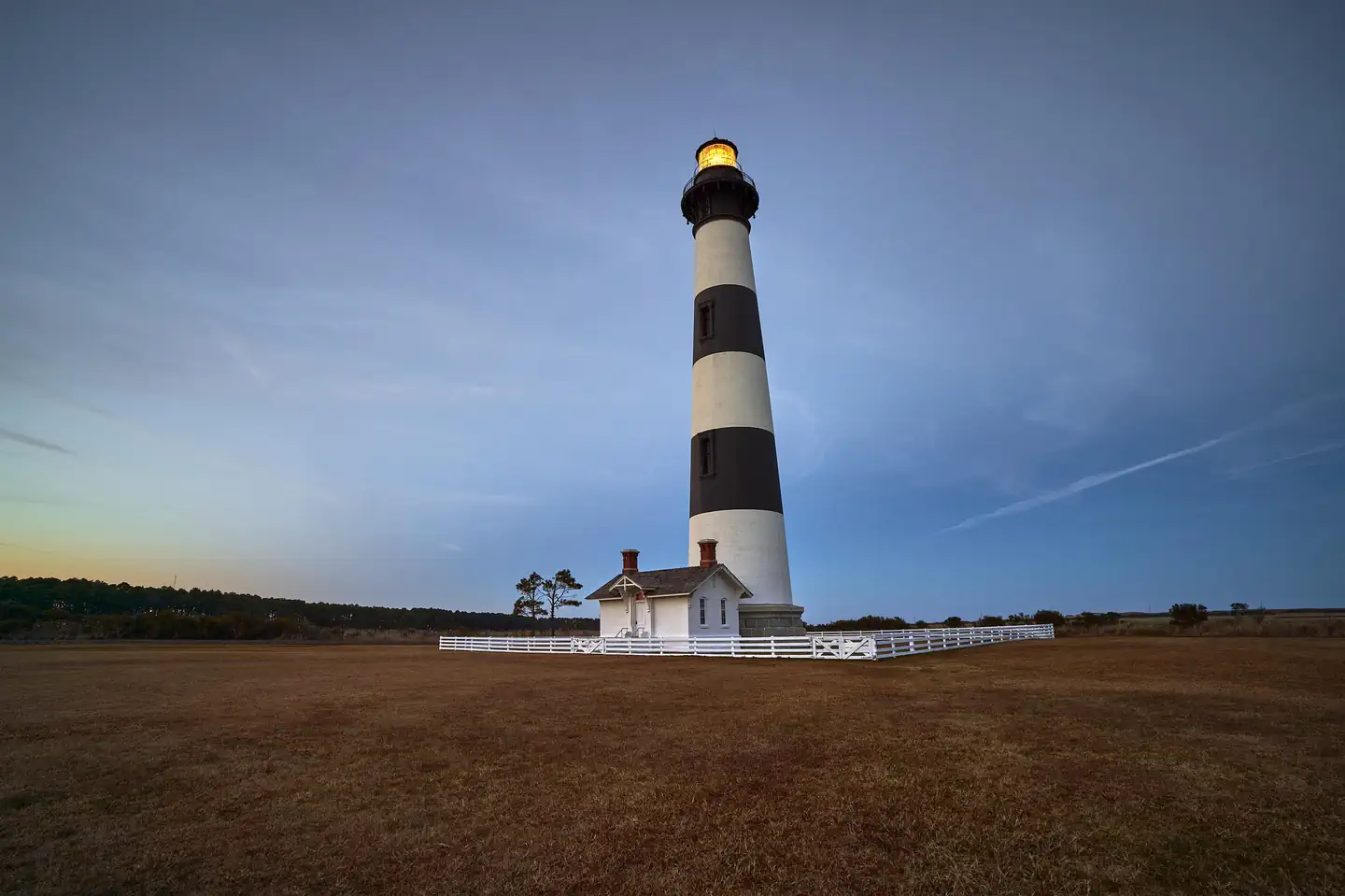 Oregon Inlet Campground — View of the Bodie Island Lighthouse