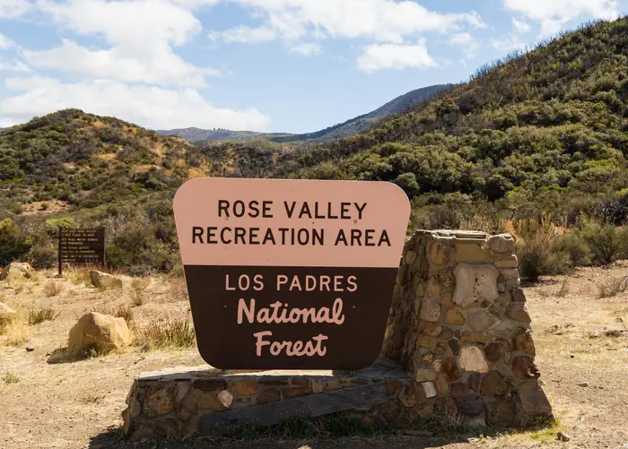 Rose Valley Campground — RV Sign