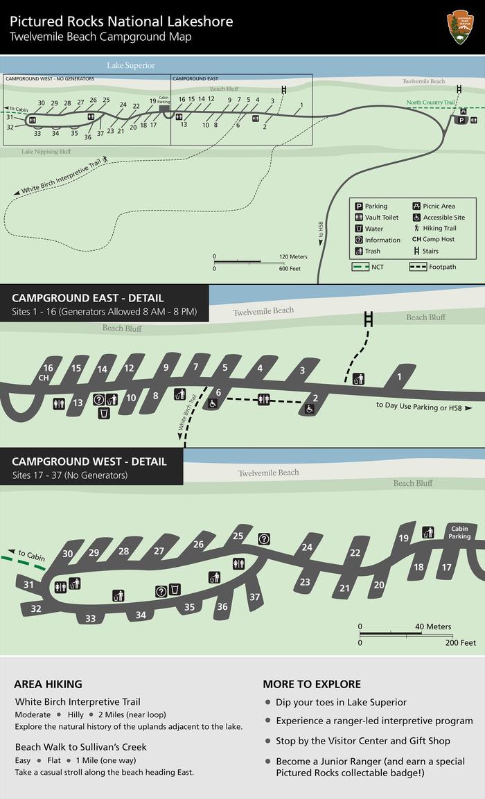 Twelvemile Beach Campground — Twelvemile Beach Campground Map