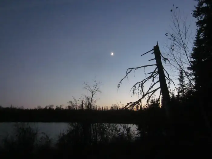 Moskey Basin Campground — Sunset at Moskey Basin Campground