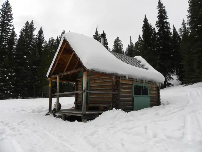 Beaver Creek Cabin (mt) — Beaver Creek Cabin, Winter