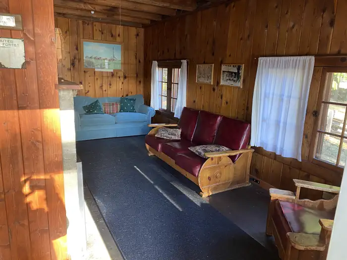 Fish Lake Remount Depot Cabins — Hall House Living Room