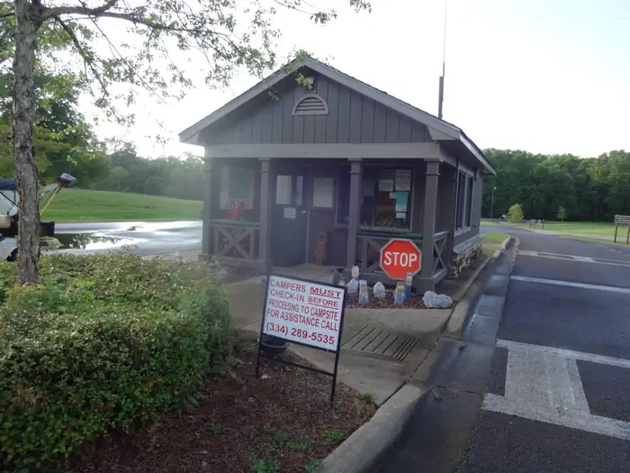 Foscue Creek — Gatehouse at Foscue Creek Campground.