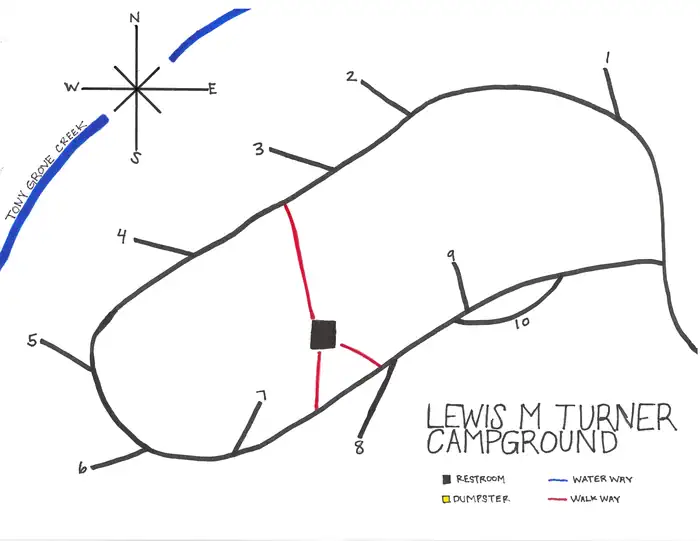Lewis M. Turner — Campground Map