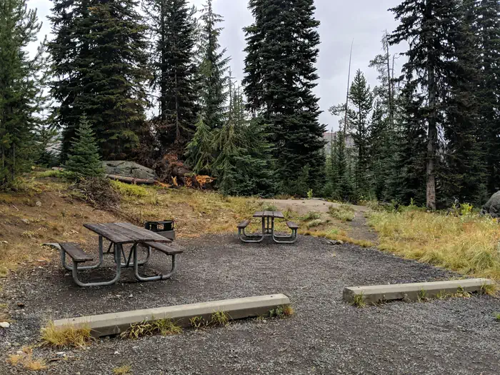 Hazard Lake — Hazard Lake Campsite on a fall morning